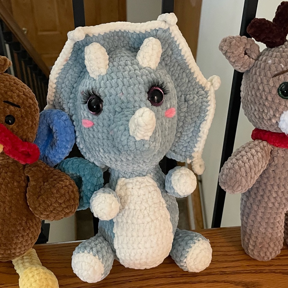 New crochet dinosaur toy plushie stuffed animal